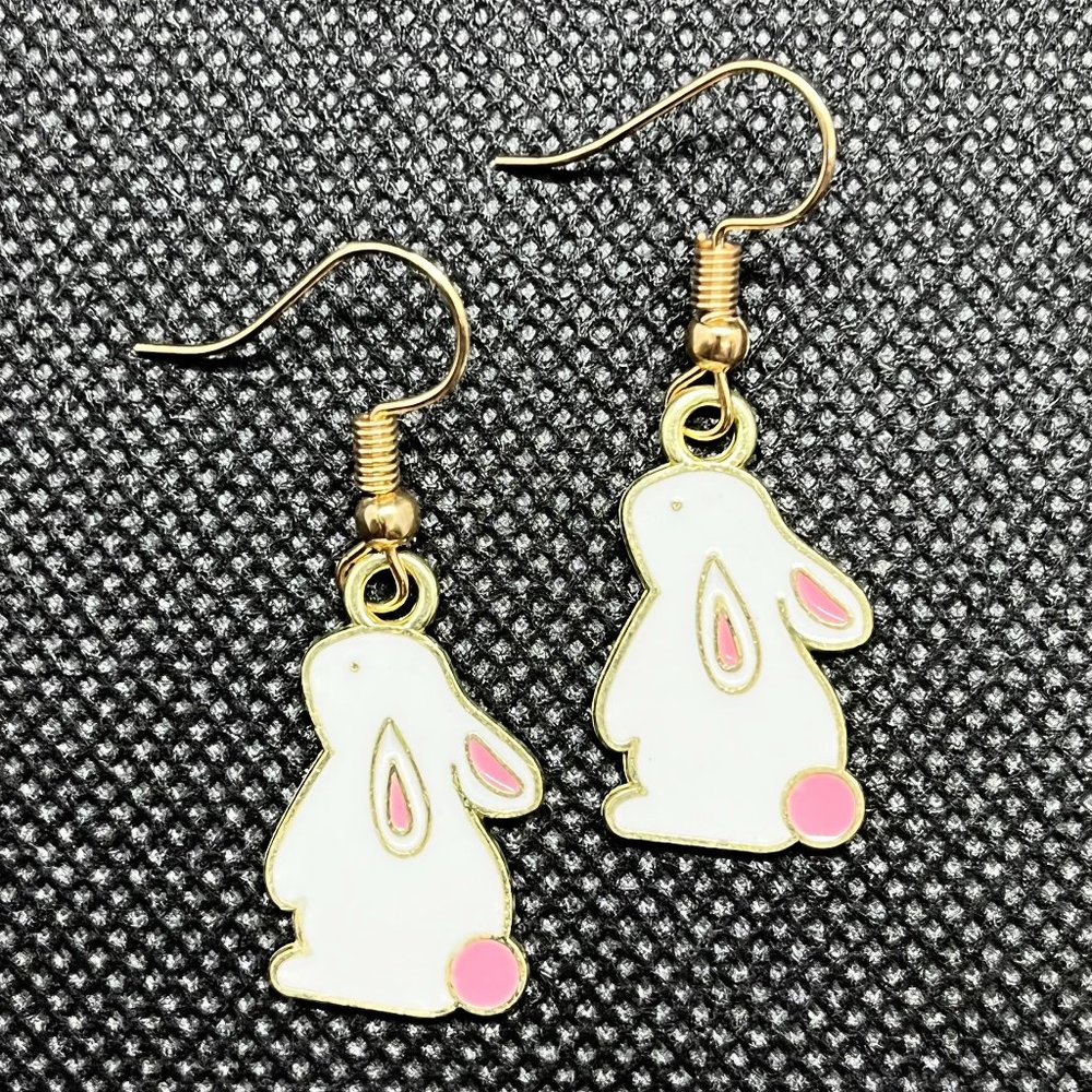 Cute Bunny Earrings - Picture 3 of 6
